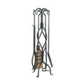 thumbnail image 1 of Minuteman International WR-30 Helix 5 Piece Fireplace Tool Set, Graphite, 1 of 6