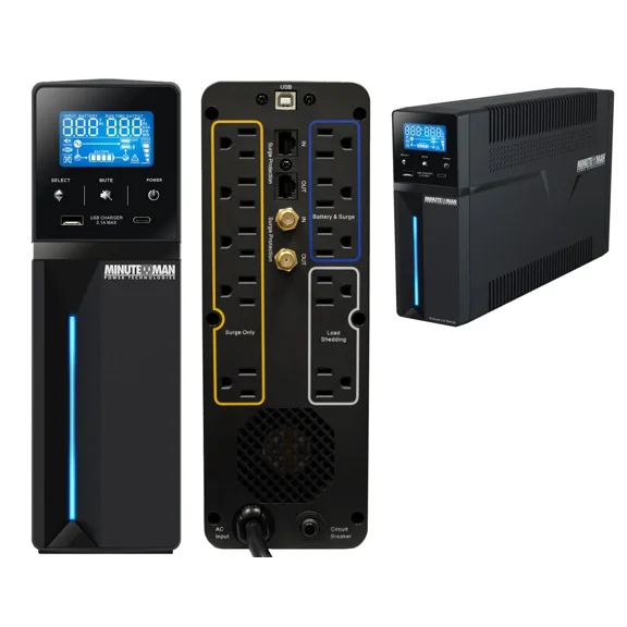 Minuteman / Para Systems - ETR1350LGU - Entrust-LG Series UPS AVR 1350VA 5-Bat/5-Surge USB