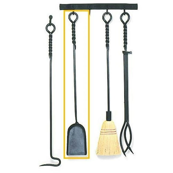 Minuteman WR-02S Standard Rope Design Shovel - 28 Inch - Powder Coated Black