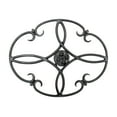 thumbnail image 1 of Minuteman International Oval Clover Wrought Iron Trivet, 10 Inch Long, Black, 1 of 4