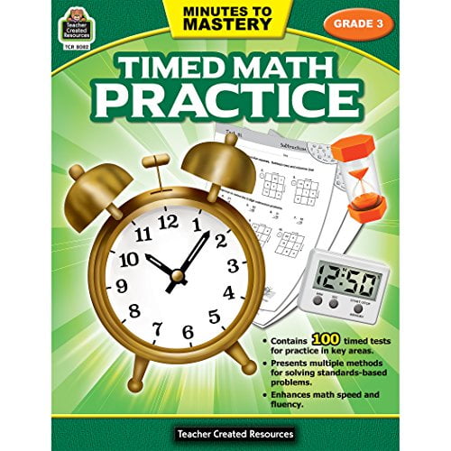 Pre-Owned Minutes to Mastery - Timed Math Practice Grade 3: Grade 3 Paperback TCR Staff