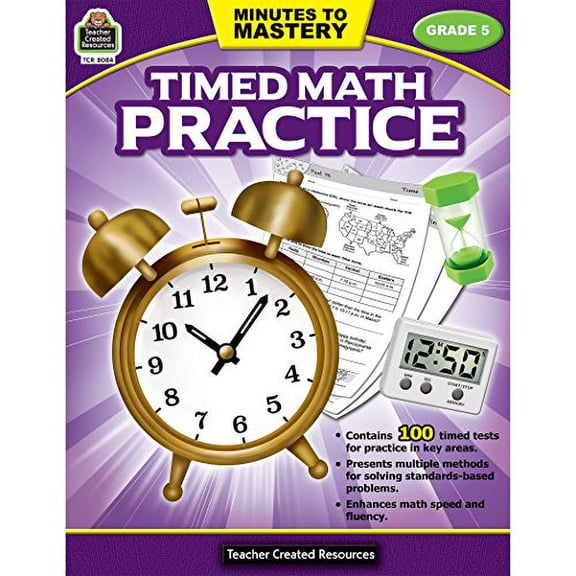 Pre-Owned Minutes to Mastery-Timed Math Practice Grade 5 Paperback
