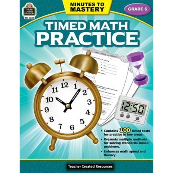 Pre-Owned Minutes to Mastery-Timed Math Practice Grade 6 Paperback