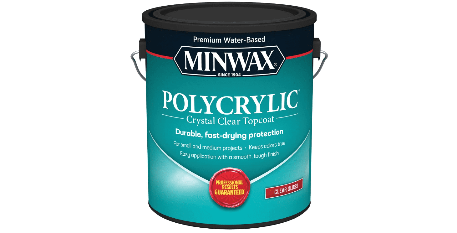 Minwax 1 Gal Clear Polycrylic Water-Based Protective Finish Gloss