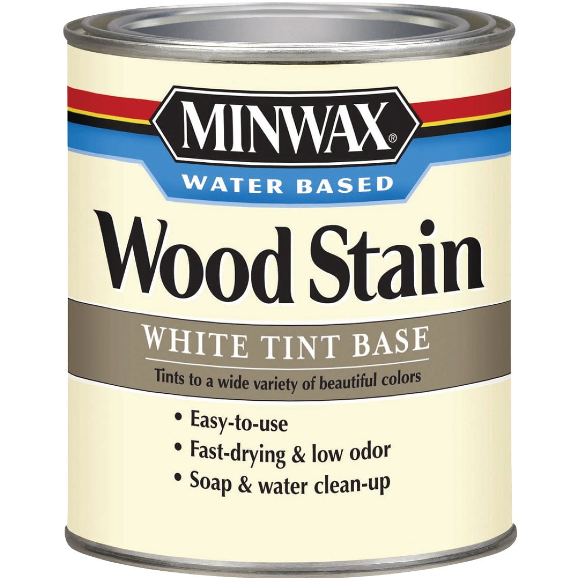 Minwax Water-Based Wood Stain, White Tint Base, 1 Qt.
