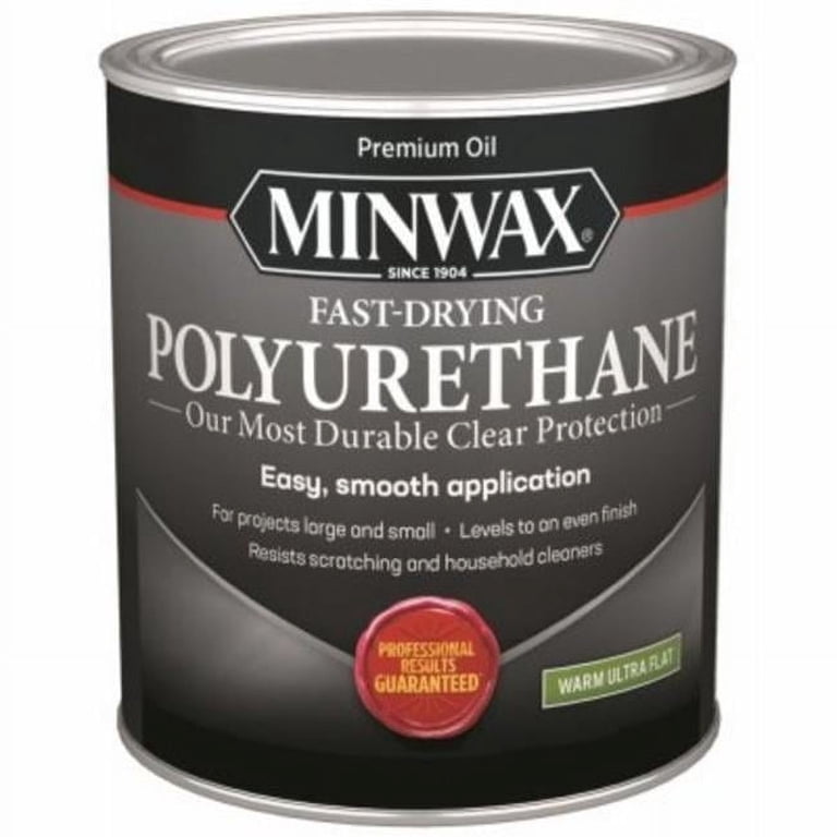Minwax 106255 1 qt. Ultra Flat Polyurethane, Clear - Walmart.com