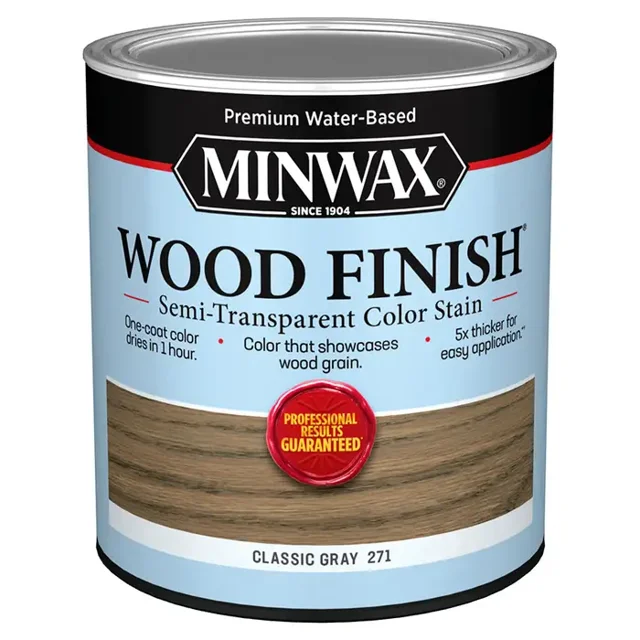 qt Minwax 10820 Classic Gray Wood Finish Water-Based Semi-Transparent ...