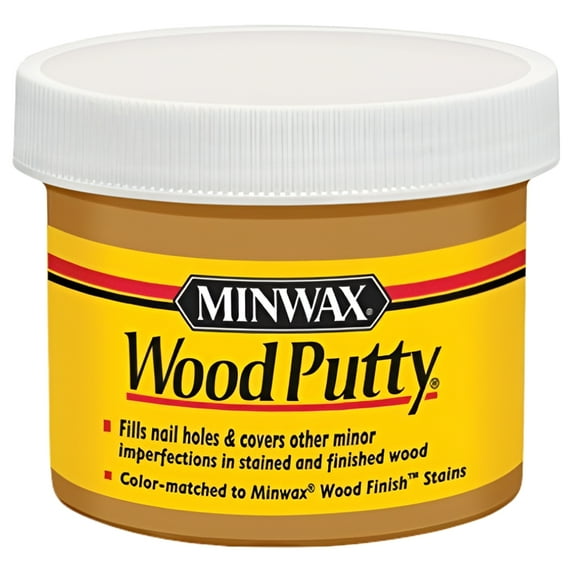 Minwax 13611 Non-Hardening Pre-Mixed Wood Putty, Golden Oak, 3.75 Oz