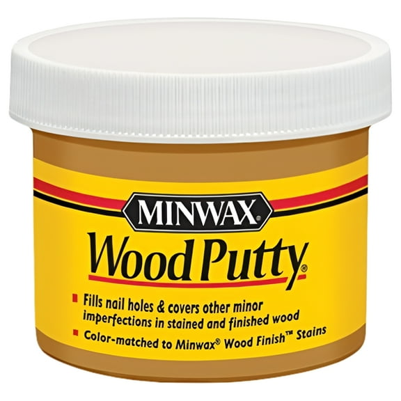 Minwax 13611 Non-Hardening Pre-Mixed Wood Putty, Golden Oak, 3.75 Oz