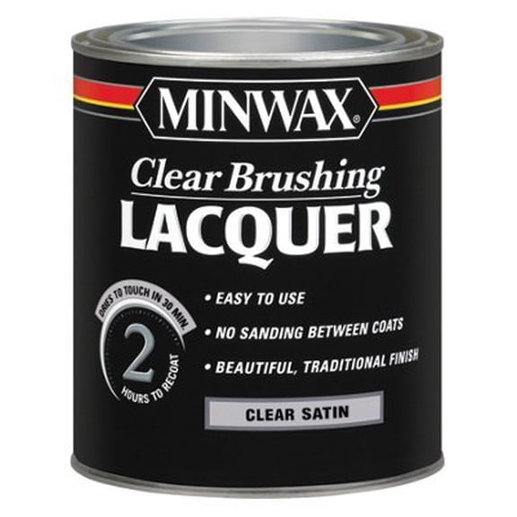 Minwax Brushing Lacquer Satin Finish - Clear - 1 Qt