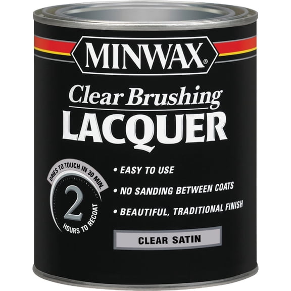 Minwax 155100000 Clear Lacquer, 1 Quart, Satin