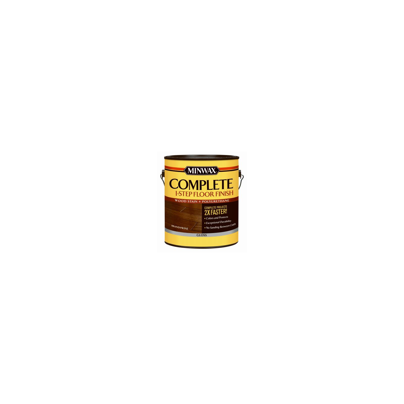 Minwax 220270 1 gal Complete 1-Step Floor Finish, Gloss - Brandy Wine ...