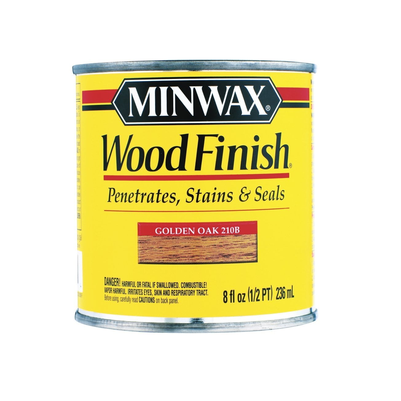 Minwax 22102 1/2 Pint Golden Oak Wood Finish Interior Wood Stain