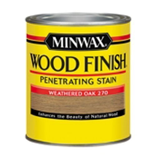 Minwax Wood Finish Weathered Oak - Penetrating Interior Wood Stain - 1/2 Pint