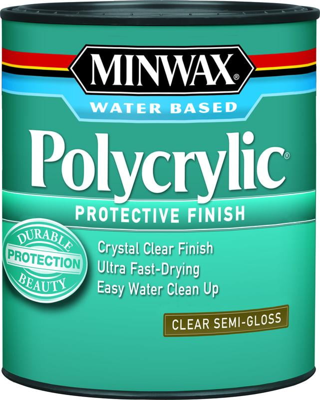 GCP Products 222224444 Polycrylic Protective Finish Water Based, 1/2 Pint,  Matte 4 Pack