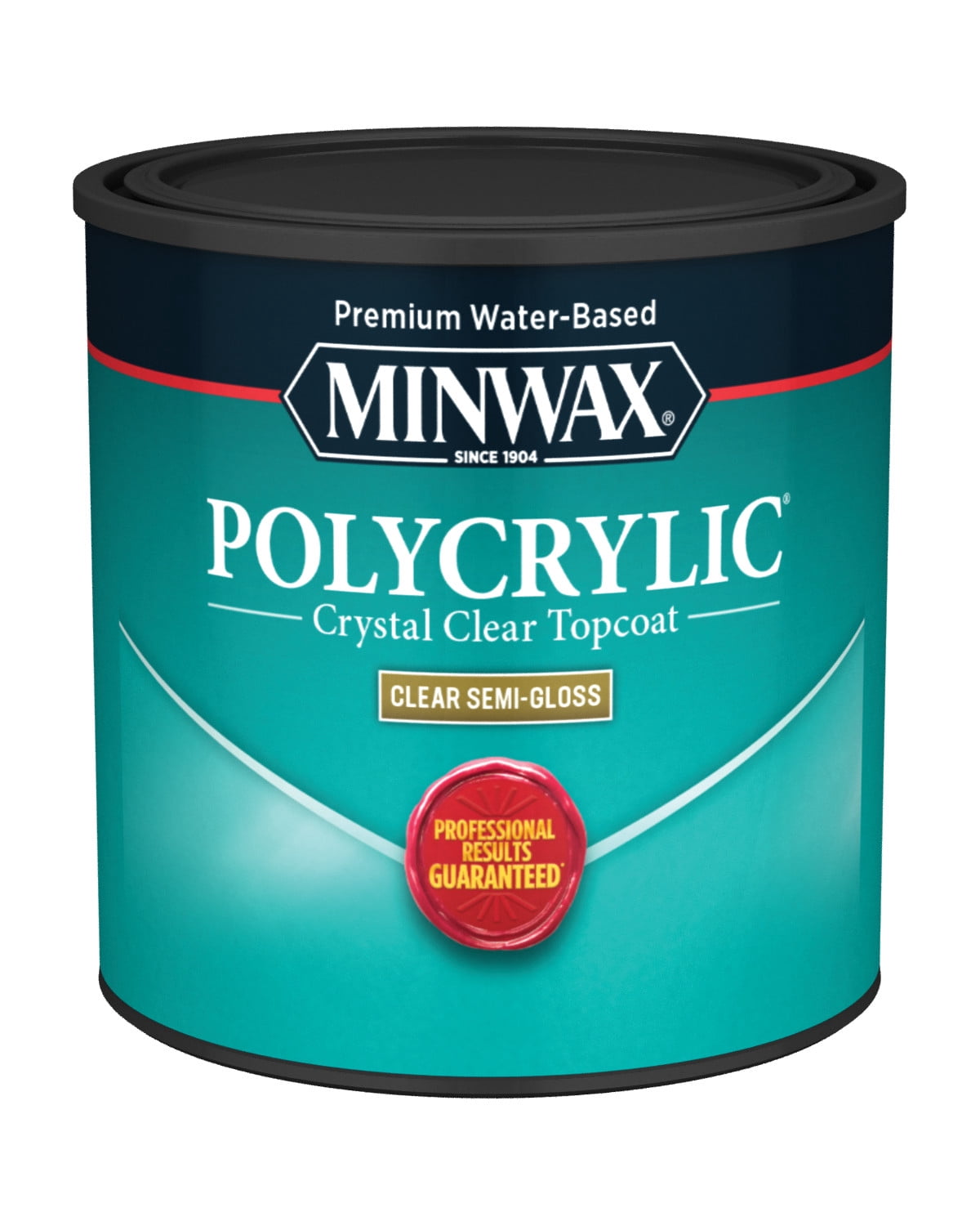 Minwax Polycrylic Protective Finish, Clear Gloss, Clear, 1/2 Pint