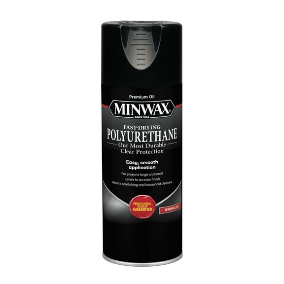 Minwax 33050000 Fast-Drying Polyurethane, Warm Gloss, Clear, 11.5 oz, (1 Piece, 1 Pack)