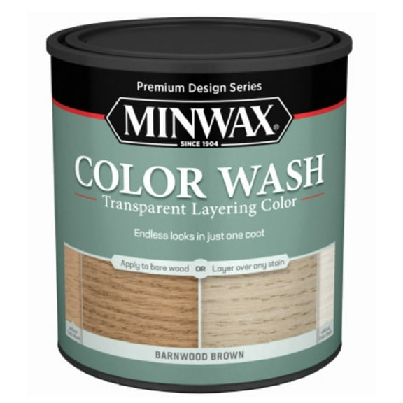 Minwax 401140000 Color Wash Interior Wood Stain, 1 Quart, Each