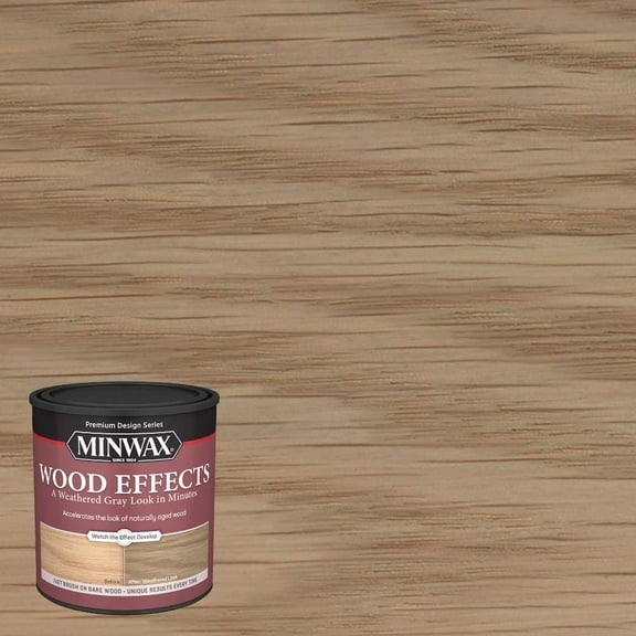 qt Minwax 40214 Weathered Gray Wood Effects Water-Based Wood Accelerator