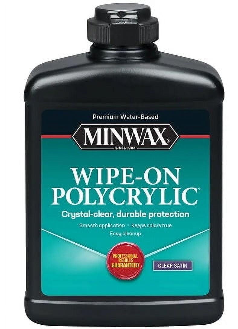 1-Pint Clear Gloss Water-Based Wipe-On Polycrylic