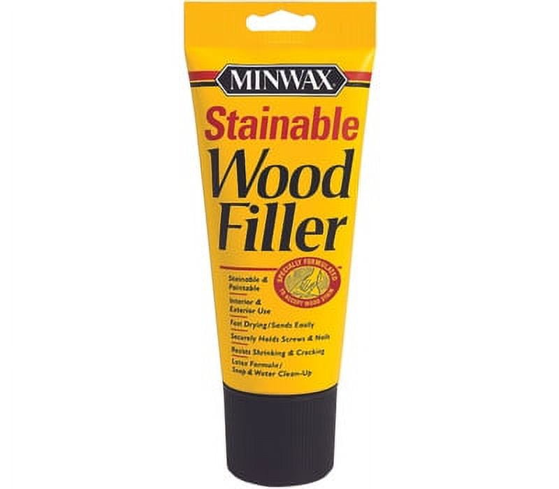 Minwax 42852 Stainable Wood Filler 6 Ounce Tube Latex Based