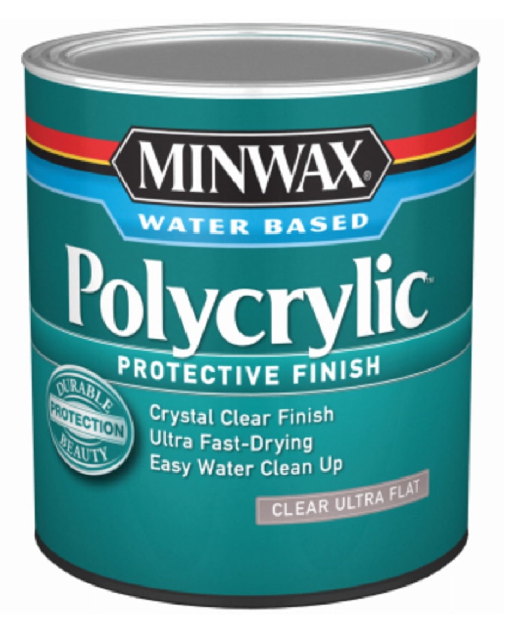 Minwax 611114444 Water-Based Polycrylic Protective Finish, 1 Quart, Each
