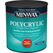 Minwax 622224444 Polycrylic Protective Wood Finish, Clear Matte, 1 Quart