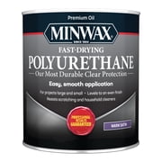 Minwax Fast-Drying Polyurethane, Warm Satin, Clear, 1 Quart