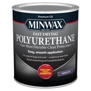 Minwax Fast-Drying Polyurethane, Warm Satin, Clear, 1 Quart
