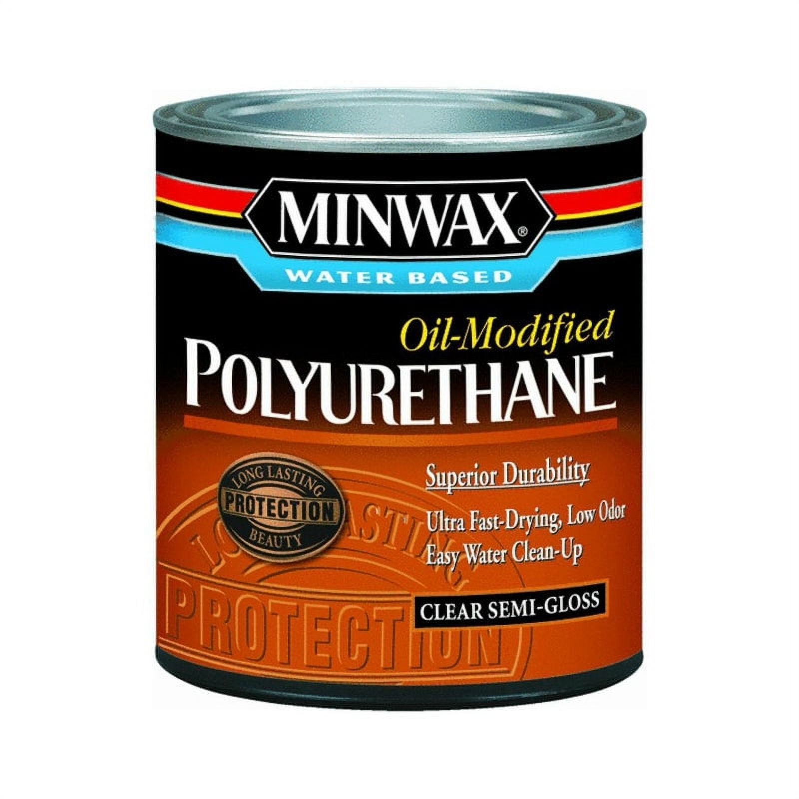 Minwax 63020 Water Based Oil-Modified Polyurethane, 275 VOC, 1 Qt ...