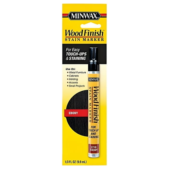 Minwax 634900000 Wood Finish Stain Marker, Ebony
