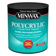 Minwax Polycrylic Protective Finish, Clear Gloss, Clear, 1 Quart