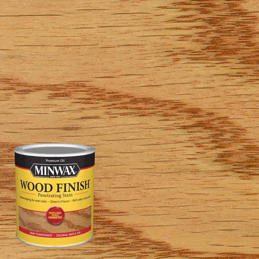 Minwax Wood Finish Stain, Colonial Maple, 1 Quart