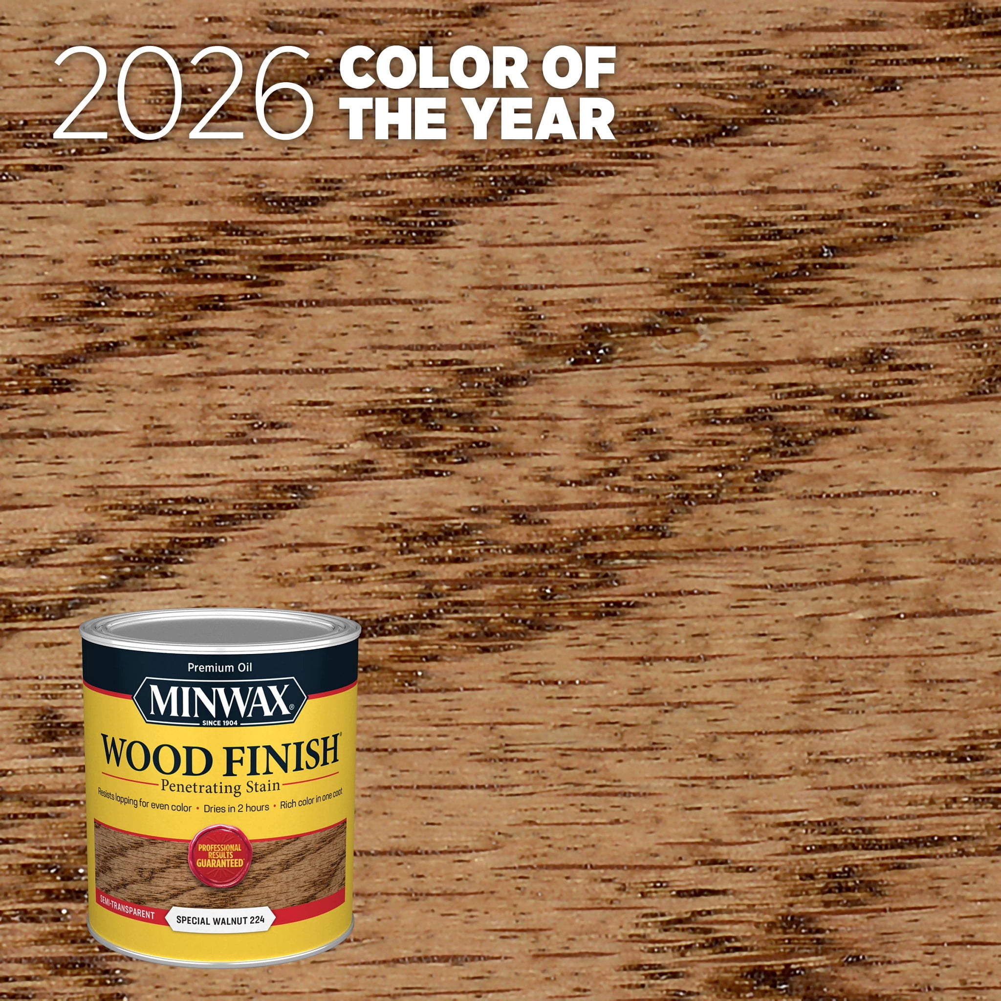 Minwax 70006444 Wood Finish Stain, Special Walnut, 1 Quart, (1