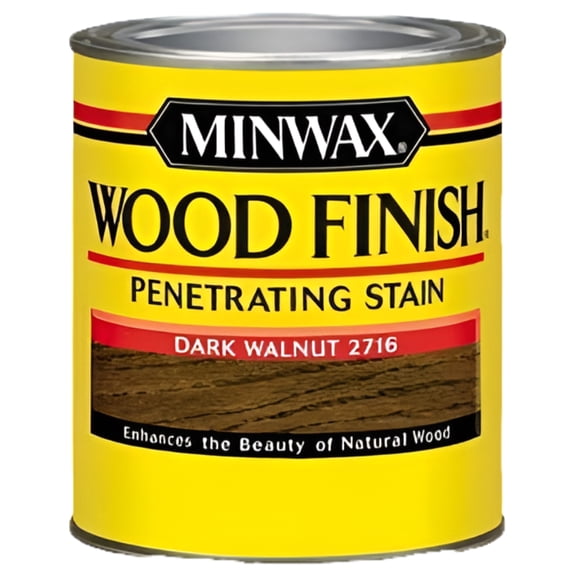 Minwax Wood Finish Penetrating Stain - Walnut Finish - Quart, Dark Walnut