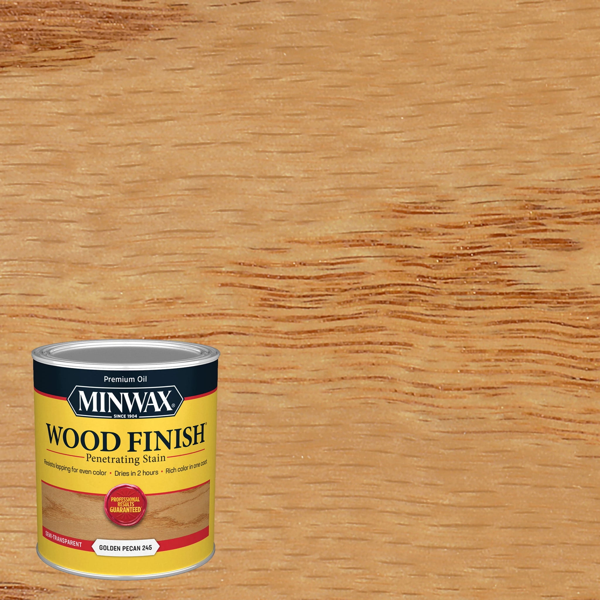 Minwax Wood Finish Stain Golden Pecan 1 Quart for Interior Wood ...