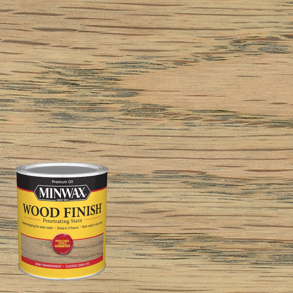 Minwax 700484444 Wood Finish Stain, Classic Gray, 1 Quart Minwax 700484444 Wood Finish Stain, Classic Gray, 1 Quart