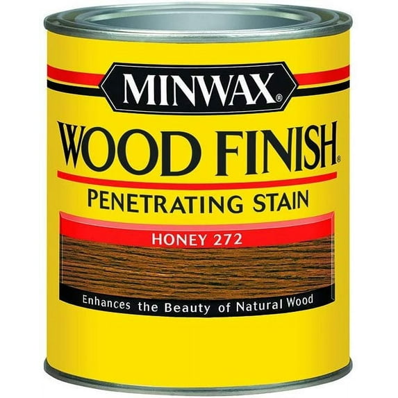 Minwax 700494444 Wood Finish Interior Penetrating Stain, Quart, Honey