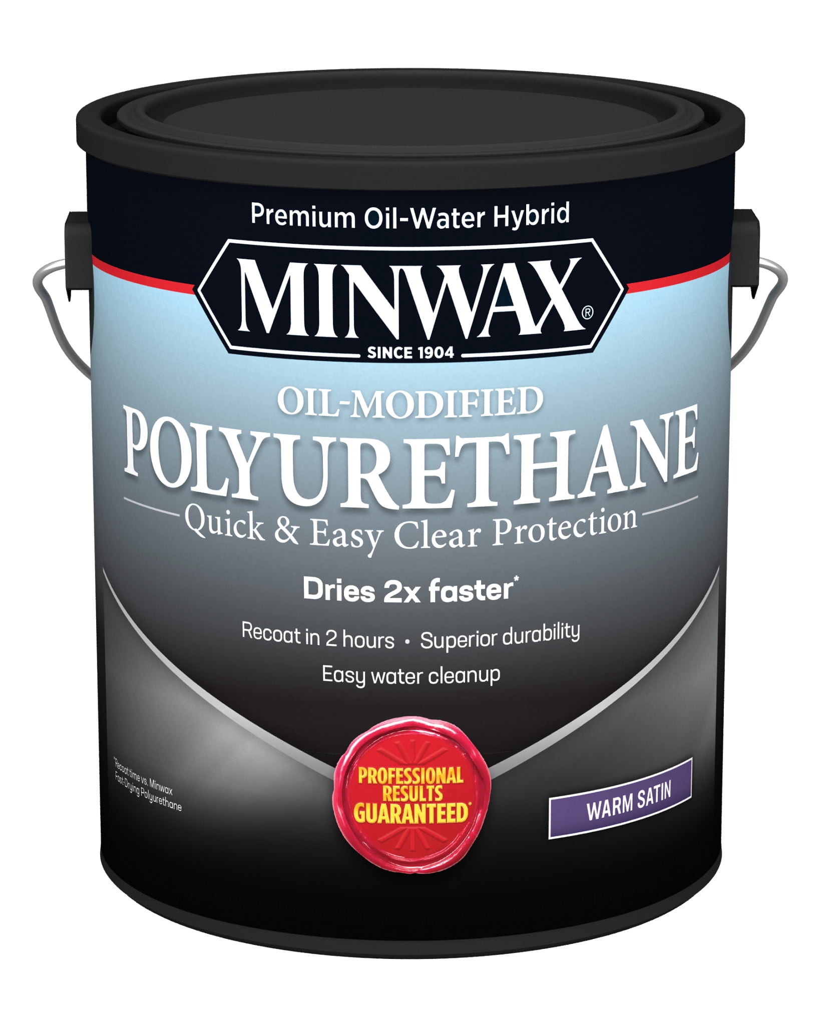 Minwax 710310000 Water-Based Oil-Modified Polyurethane, Warm Gloss, Clear, 1 Gallon, (1 Piece, 1 Pack)