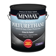 Minwax Water-Based Oil-Modified Polyurethane, Warm Satin, Clear, 1 Gallon
