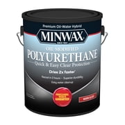 Minwax 710330000 Water-Based Oil-Modified Polyurethane, Warm Satin, Clear, 1 Gallon, (1 Piece, 1 Pack)