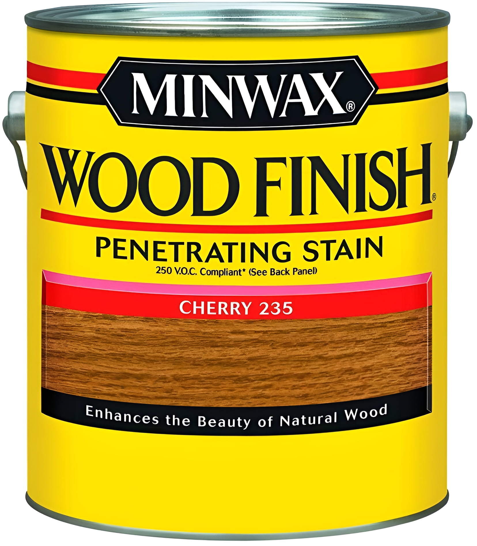 Minwax 710790000 Wood Finish - Penetrates, Stains & Seals, 250 VOC, gallon, Cherry