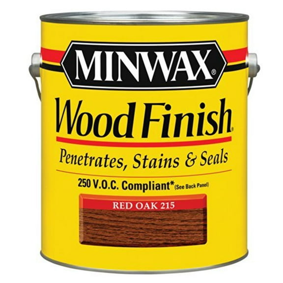 Minwax 710830000 Wood Finish - Penetrates, Stains & Seals, 250 VOC, gallon, Red Oak