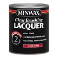 thumbnail image 1 of Minwax Brushing Lacquer - Quick Drying, Gloss, Clear - Quart, 1 of 1
