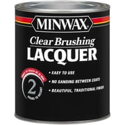 Minwax Brushing Lacquer 155100000, Quart, Clear   Interior & Exterior Use, Professional Finish