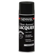 Minwax Brushing Lacquer Aerosol, Satin, Clear, 12 oz.