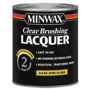 Minwax Brushing Lacquer, Semi-Gloss, Clear, 1 Quart