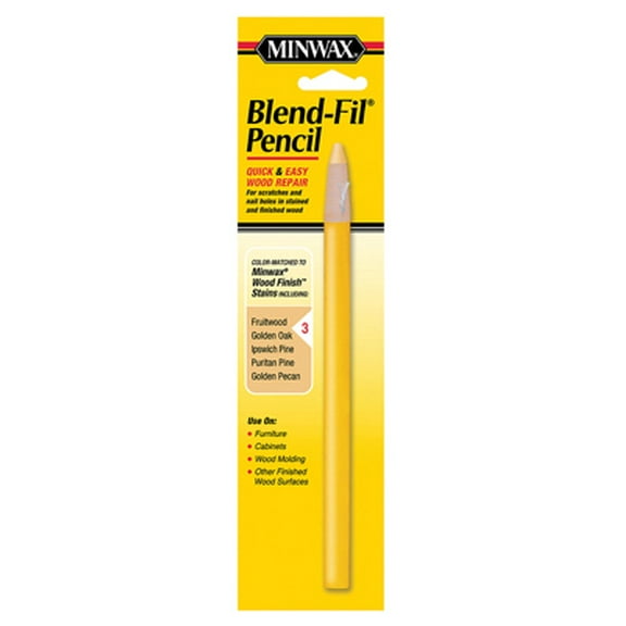 Minwax Blend-Fil Pencil Driftwood Puritan Pine Natural Birch - Wood Putty - 3 Pack