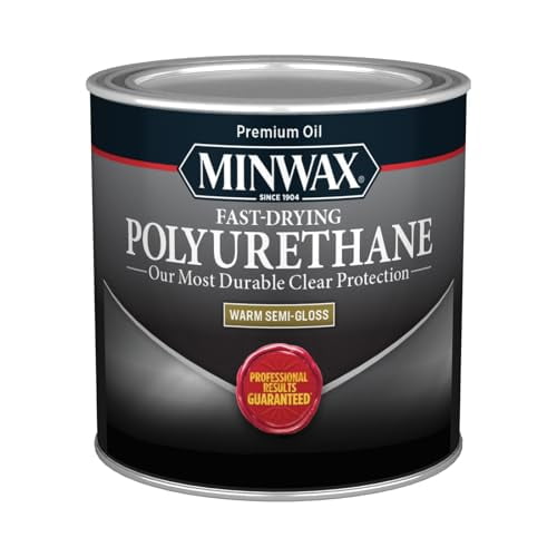 Minwax Fast Drying Polyurethane Protective Wood Finish, Clear Semi ...