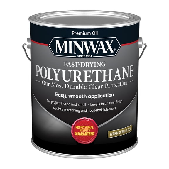 2-Pack of 1 gal Minwax 71029 Clear Fast-Drying Oil-Based Polyurethane, Semi-Gloss